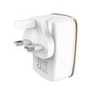 Aluminum Dual USB 5V 24A Wall Home Travel Fast Charger Adapter UKUSEU Plug