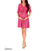 Womens Maternity Dress Half Sleeve V-Neck Pregnancy Clothes Nursing Wrap Dress