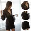 Sexy Women Deep V Lingerie Lace Push Up Bra Sleepwear Babydoll Nightwear Dress