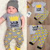 Newborn Infant Baby Boy Girl Outfit Top T-shirt Pants Leggings Clothes Set Cute
