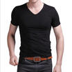 Mens Muscle Bright Short Sleeve Tops Round Neck Summer Slim Fit T-Shirt Blouse