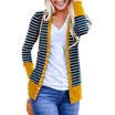 Women Cardigan Long Sleeve Solid Open Front Knit Sweater Cardigan S-XL
