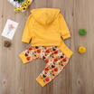 Halloween Infant Baby Boy Girl Hoodies TopsPants Set Pumpkin&Ghost Print Outfit