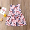 Animal Kids Baby Girls Princess Party Wedding Dress Flower Sleeveless Skirt Gown