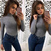 Womens Lady Loose Long Sleeve Casual Blouse Shirt Tops New Fashion Blouse