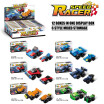 Speed Racer Racing Mini DIY Educational Building Blocks Toys For Kids Changeable Toy Compatible With Lego Bricks Multicolor Sports