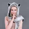 Cartoon Animal Hat Plush Beanie Fleece Winter Warm Fluffy Hooded Cap Earmuff UK