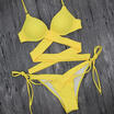 US Sexy Womens Bikini Set Bandage Push-Up Padded Bra Swimwear Swimsuit Bathing