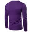 UK Mens Cotton Slim Fit Muscle Top Long Sleeve Shirts Casual Basic Tee Shirt