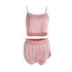 Women Summer Sexy 2 Piece Set Crop Top Pants Bodycon Outfit Shorts Sport Suit