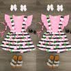 Fashion Newborn Baby Girl Floral Long Sleeve Cotton Princess Dresses Clothes