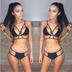 US Women High Waisted Swimsuit Swimwear Push up Bikini Set Monokini Bathing Suit