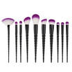 King Love Star 10PcsSet Unicorn Makeup Brushes Rainbow Hair Make Up Brush Cosmetics Foundation Blending Powder Brushes