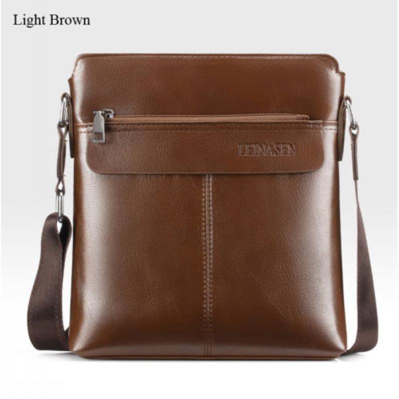 Men Vintage Genuine Leather Handbag Business Briefcase Messenger Shoulder Bag