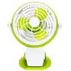 Deli 3683 compact USB office desktop fan small fan fan student dormitory fan holder folder dual green