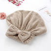 Cute Kids Animal Hair Drying Towel Coral Velvet Quick Dry Microfiber Turban Cap