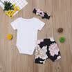 Toddler Baby Girls Floral Tops Romper Bodysuit Pants Shorts Outfits Clothes 0-2T
