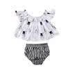 Newborn Kid Baby Girl Bunny Dress Crop Top Briefs Shorts Outfit Clothes Sundress