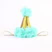 Newborn Baby Girls Kids Hair Gold Crown Princess PU Flower Headband Headwear chu