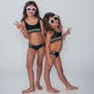 US Family Matching Swimwear Mother Daughter Women Kid Baby Girls Swimsuit Bikini