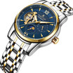 Mens Watches Top Brand Luxury Automatic Mechanical Watch Men Full Steel Business Waterproof Sport Watches Golden