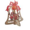 3D Christmas Tree Ornaments Wooden Pendant Hanging Xmas Party Decorations Home Decor Gift