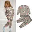 US Kids Baby Girls Sweatshirt Floral Clothes T-shirt Top Harem Pants Outfit Sets