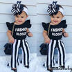 Emmababy Casual Toddler Baby Kids Girls Clothes Set T-shirt TopsPants Outfits