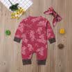 Newborn Infant Kid Baby Girl Bodysuit Romper Jumpsuit Outfit Clothes Headband
