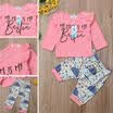 Casual Newborn Baby Girls Tops T-shirtWhale Trousers Pants Clothes Outfits USA