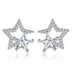 Stud Earrings Wedding Bride Party Fashion Jewelry Cubic Zirconia Classic Accessories Female Ladies Gift E244