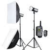 Godox Godox DP600W two-lamp photographic light set studio studio photo shoots portrait suit