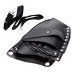 Leather Barber Scissor Hairdressing Holster Pouch Holder Case Rivet Clips Bag with Waist Shoulder Belt