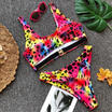 Womens Push-up Bikini Set Padded High Waisted Bandage Swimsuit Swimwear Costume