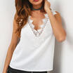 AU Women Sexy Sleeveless Top Lace Vest Deep V-Neck Blouse Ladies Casual Shirt