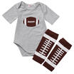 AU Stock Newborn Kids Baby Boys Clothes Romper Tops T-shirt Leggings Outfit Set