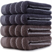 Sanli cotton corrugated satin towel 34 × 72cm high terry sucking face wash towel mixed color 4 installed
