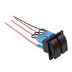 Car Yacht modified accessories Ship rocker switch combination 2 switch Red