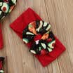 Summer Toddler Kids Baby Girls Fruit Floral Crop Tops Shorts 3PCS Outfits Set