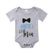 Summer Newborn Baby Kid Boy Short Sleeve Soft Romper Jumpsuit Bodysuit Outfits
