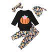 4pcs Newborn Baby Boy Girl Halloween Clothes Jumpsuit Romper Pants Outfits 0-24M