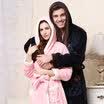 Antarctic pajamas home service thick flannel long-sleeved bathrobe lovers pajamas men&women autumn&winter color can be worn outside with a hat robe N675X21022-3 female pink M