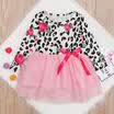 US Stock Toddler Kids Baby Girls Outfits Long Sleeve Tops Tutu Skirt Floral Rose