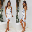 Women Sexy Boho Summer Sleeveless Floral Evening Party Short Mini Dress Sundress