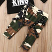 Casual Toddler Baby Kids Boys Long Sleeve Tops Camo Pants Harem Outfits Set 0-5Y