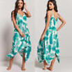 Women Summer Boho Chiffon Party Evening Beach Dresses Long Maxi Dress Sundress