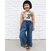 Casual Kids Baby Girl Animal Print Vest Tops Loose Jeans Leggings Summer Outfits