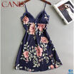 Womens Satin Silk Sleepwear Pajamas Nightdress Lingerie Floral Night Dress Skirt