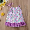 Cotton Kid Baby Girls Unicorn Party Pageant Princess Long Dress Sundress Clothes