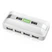HAILE HELLE HU-05 Mini square 7 USB20 desktop computer expansion HUB hub Apple&other ordinary notebook general divider 80cm white